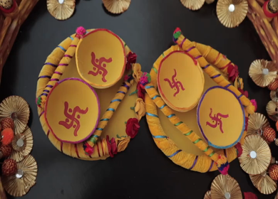 A Slow Motion Shot of an Indian Wedding where rituals are being performed in India
