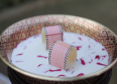 A Slow Motion Shot of an Indian Wedding where rituals are being performed in India