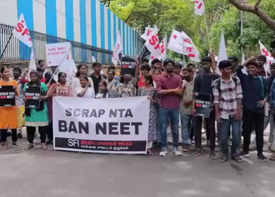 14th May 2026 : SFI Students Protest Against NEET and NTA in Chennai Tamil Nadu India