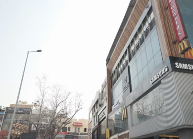 4th April 2021: A shot of a crowded parking space at South Extension in New Delhi,India
