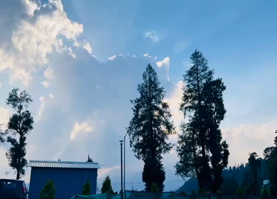 Timelapse of Bankatiya Peaks with Dramatic Clouds in Uttarakhand India