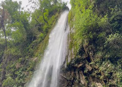 Waterfall at Tiger Falls Chakrata Uttarakhand India Scenic Nature Landscape