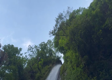 Waterfall at Tiger Falls Chakrata Uttarakhand India Scenic Nature Landscape