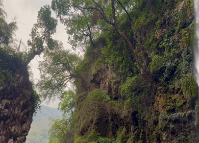 Waterfall at Tiger Falls Chakrata Uttarakhand India Scenic Nature Landscape