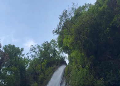 Waterfall at Tiger Falls Chakrata Uttarakhand India Scenic Nature Landscape
