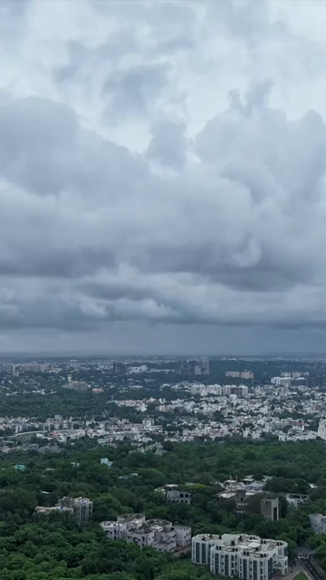 Vertical Aerial Hyperlapse of Bhopal City, Lakes and Urban Landscape, India