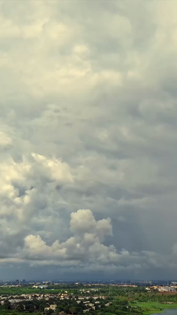 Vertical Aerial Hyperlapse of Bhopal City, Lakes and Urban Landscape, India