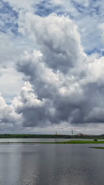 Vertical Aerial Hyperlapse of Bhopal City, Lakes and Urban Landscape, India