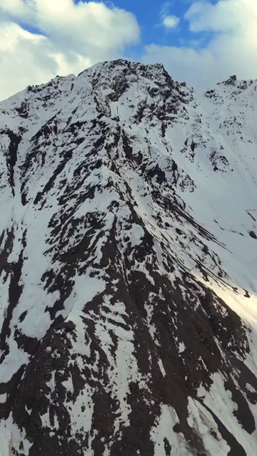 Vertical Aerial View of Snow-Covered Baralacha La Pass, Himalayan Mountains, Ladakh, India