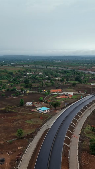 Vertical Aerial View Highway Jabalpur, Madhya Pradesh, India