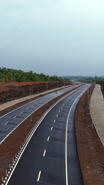 Vertical Aerial View Highway Jabalpur, Madhya Pradesh, India