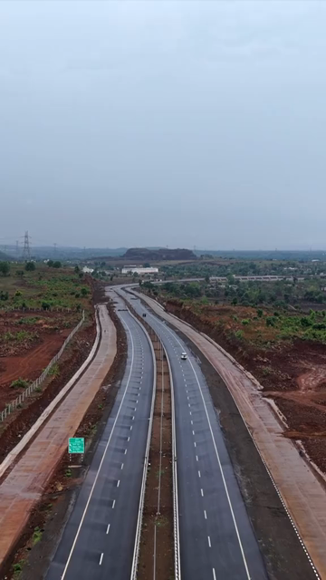 Vertical Aerial View Highway Jabalpur, Madhya Pradesh, India