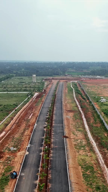 Vertical Aerial View of Alluri Sitarama Raju International Airport Bhogapuram Under Construction Andhra Pradesh India