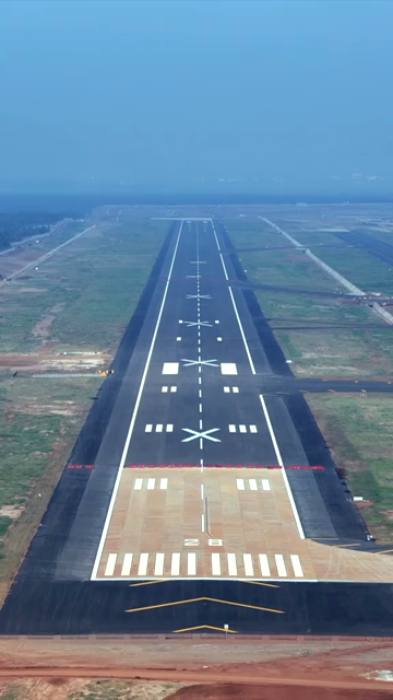 Vertical Aerial View of Alluri Sitarama Raju International Airport Bhogapuram Under Construction Andhra Pradesh India