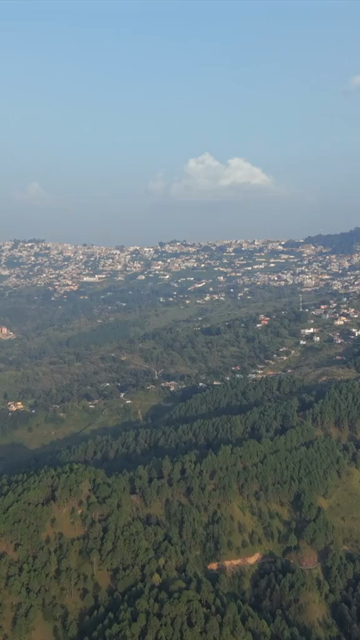 Vertical Aerial View of Almora Town and Surrounding Himalayan Landscapes Uttarakhand