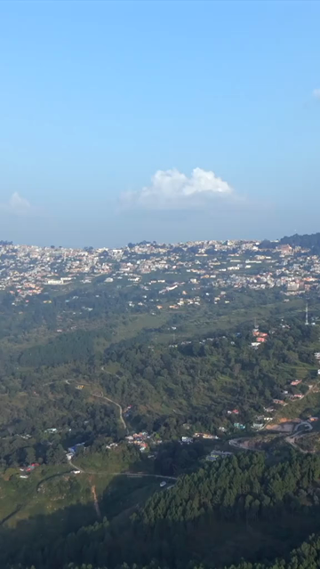 Vertical Aerial View of Almora Town and Surrounding Himalayan Landscapes Uttarakhand