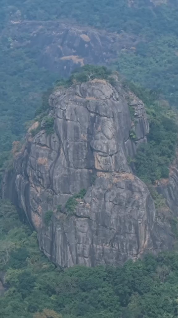 Vertical Aerial View of Anjaneya Swamy Hill, Araku Valley, Andhra Pradesh