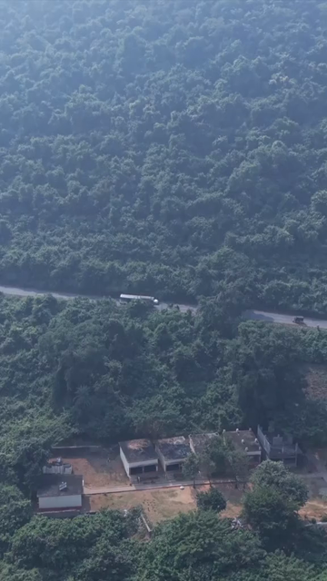 Vertical Aerial View of Araku Valley Andhra Pradesh India