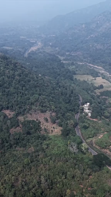 Vertical Aerial View of Araku Valley Andhra Pradesh India