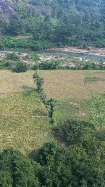 Vertical Aerial View of Araku Valley Andhra Pradesh India