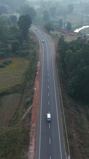 Vertical Aerial View of Araku Valley Andhra Pradesh India