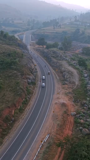Vertical Aerial View of Araku Valley Andhra Pradesh India