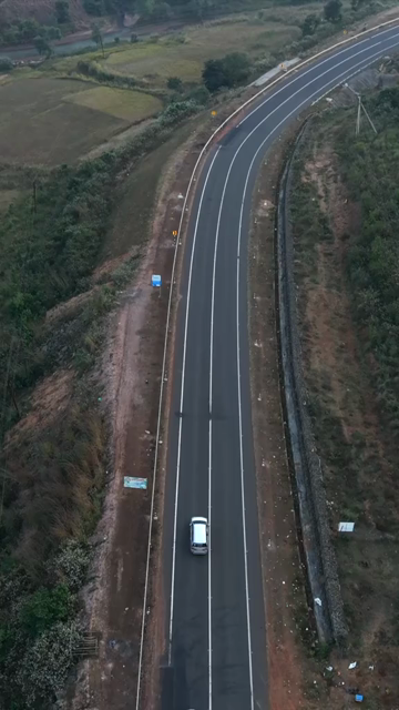 Vertical Aerial View of Araku Valley Andhra Pradesh India