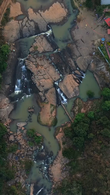 Vertical Aerial View of Araku Valley Andhra Pradesh India