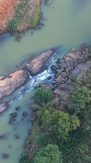 Vertical Aerial View of Araku Valley Andhra Pradesh India