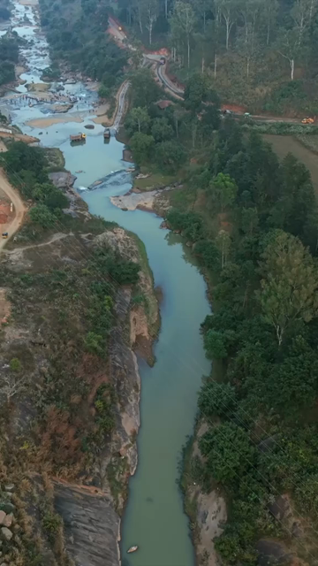 Vertical Aerial View of Araku Valley Andhra Pradesh India