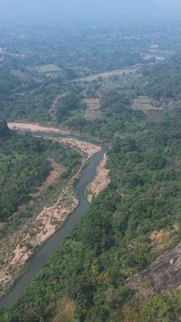 Vertical Aerial View of Araku Valley Andhra Pradesh India