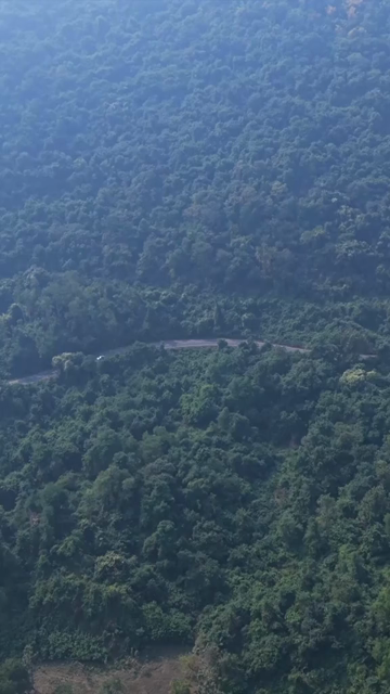 Vertical Aerial View of Araku Valley Andhra Pradesh India