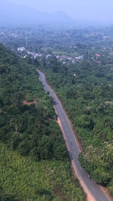 Vertical Aerial View of Araku Valley Andhra Pradesh India
