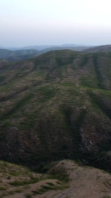 Vertical Aerial View of Aravalli Hills Udaipur Rajasthan India