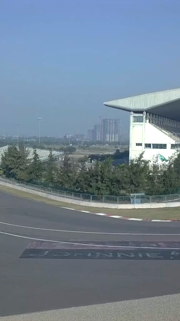 Vertical Aerial View of Buddh International Circuit Racing Arena Greater Noida India