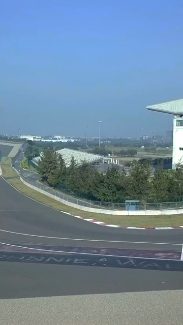 Vertical Aerial View of Buddh International Circuit Racing Arena Greater Noida India