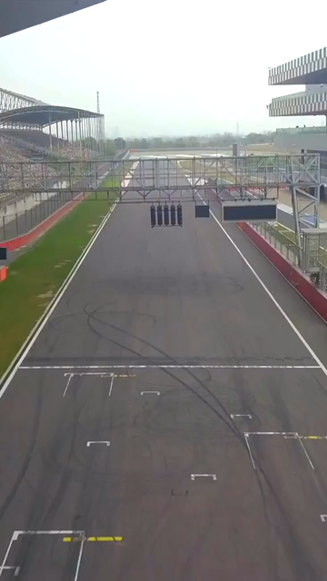 Vertical Aerial View of Buddh International Circuit Racing Arena Greater Noida India