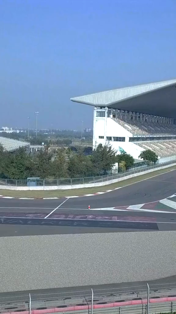 Vertical Aerial View of Buddh International Circuit Racing Arena Greater Noida India