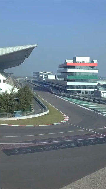 Vertical Aerial View of Buddh International Circuit Racing Arena Greater Noida India