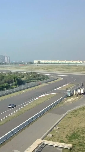 Vertical Aerial View of Buddh International Circuit Racing Arena Greater Noida India