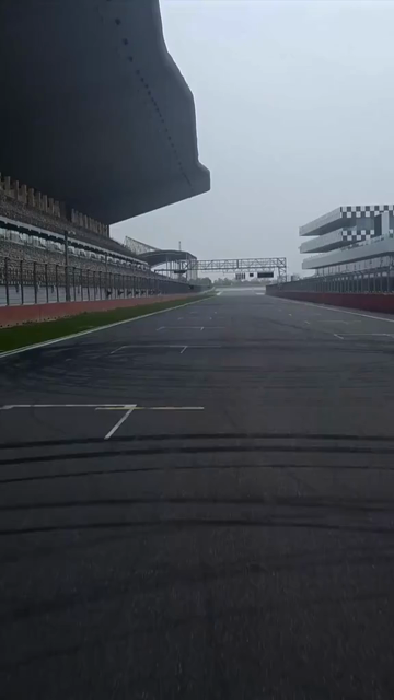 Vertical Aerial View of Buddh International Circuit Racing Arena Greater Noida India