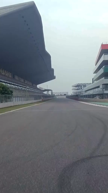 Vertical Aerial View of Buddh International Circuit Racing Arena Greater Noida India