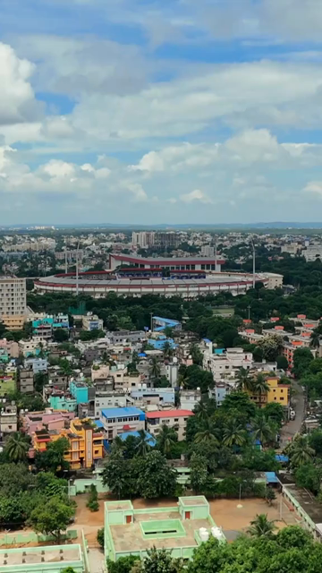 Vertical Aerial View of Barabati Stadium, Cuttack, Odisha, India