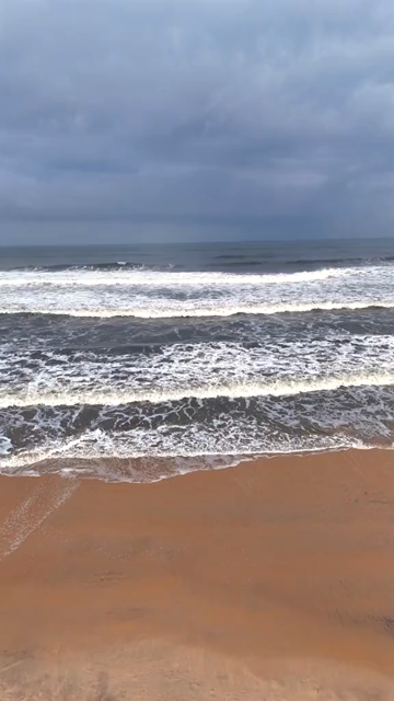 Vertical Aerial View of Scenic Beach in Udupi Karnataka