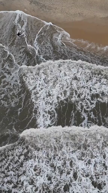 Vertical Aerial View of Scenic Beach in Udupi Karnataka