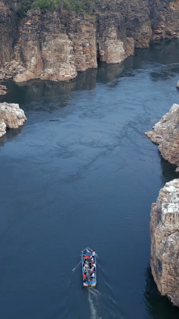 Vertical Aerial View of Bhedaghat, Jabalpur, Madhya Pradesh, India