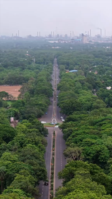 Vertical Aerial View of Bhilai Steel Plant Chhattisgarh India