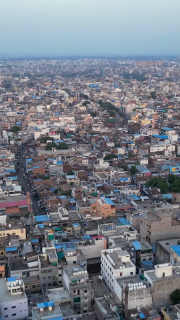 Vertical Aerial View of Bhopal City, Madhya Pradesh, India