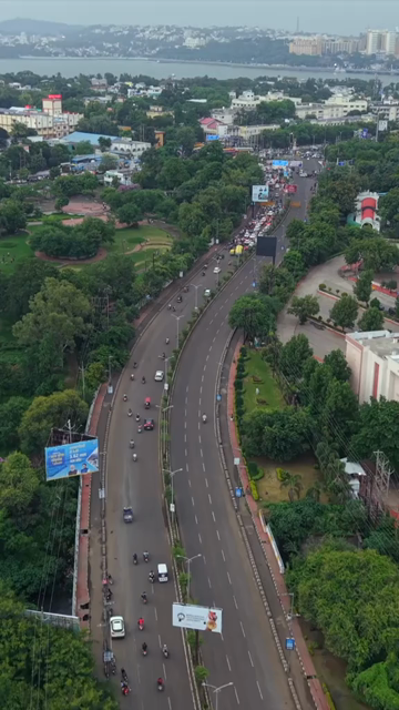 Vertical Aerial View of Bhopal City Urban Road and Residential Landscape Madhya Pradesh India