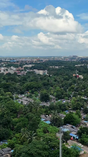 Vertical Aerial View of Bhubaneswar City, Odisha, India